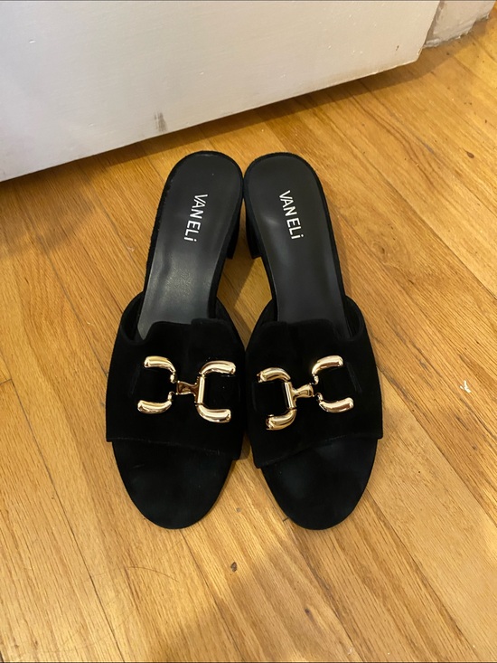 Vaneli Shoes - Vaneli Black Suede Sandals. Sz. 10. Like new.